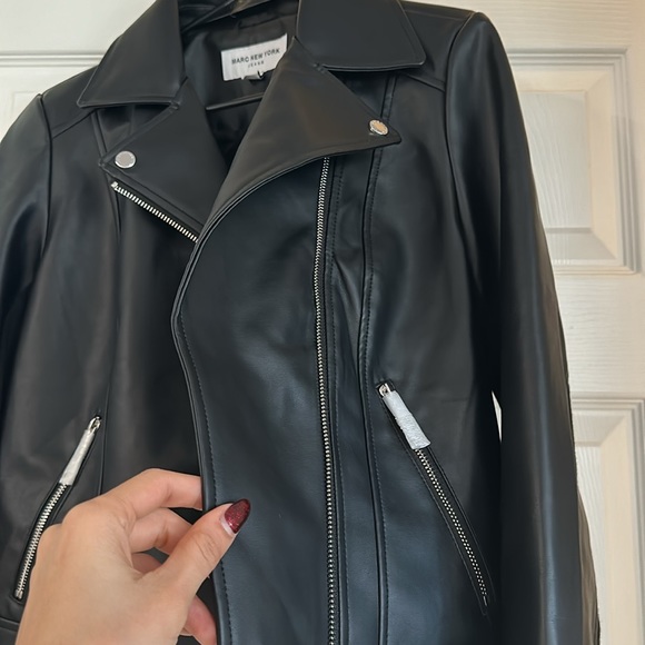 Marc New York Leather Jacket Vegan - Picture 2 of 3